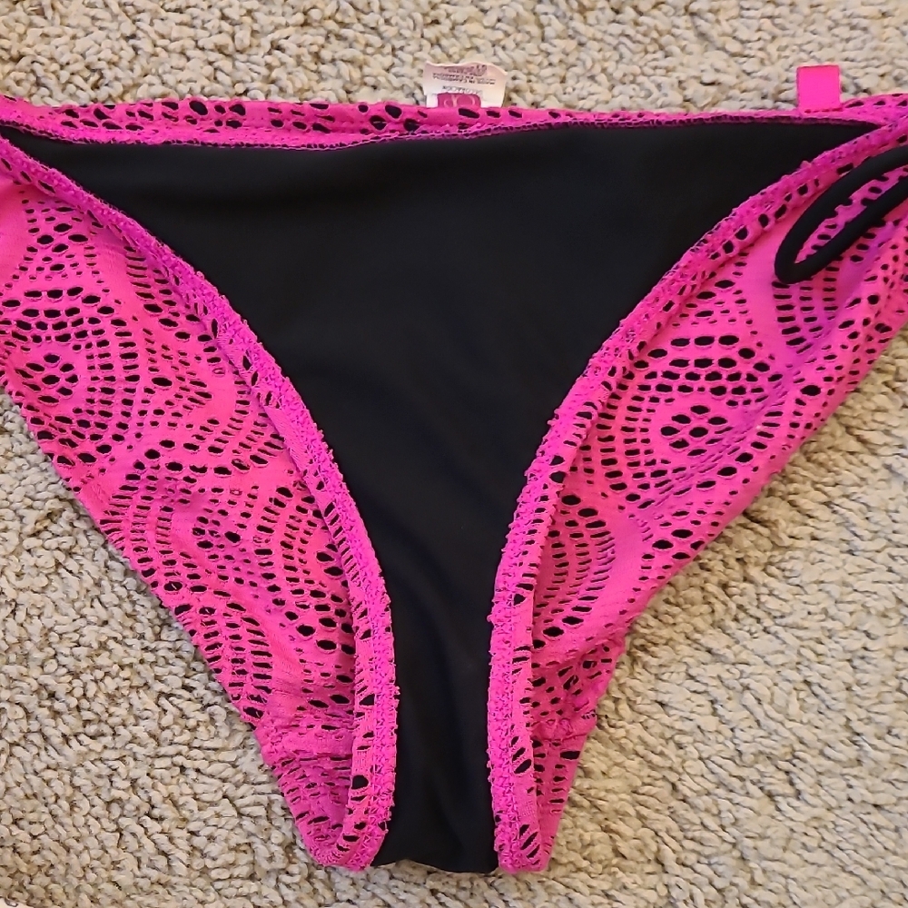 OP Pink Black Bikini Set - Picture 7 of 15